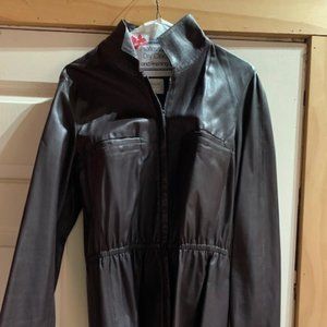 Armani Collezioni Leather Coat